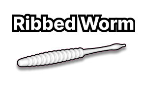 "Ribbed Worm" 1.8" GLOW